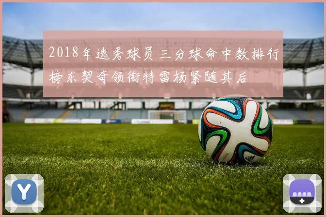 2018年选秀球员三分球命中数排行榜东契奇领衔特雷杨紧随其后